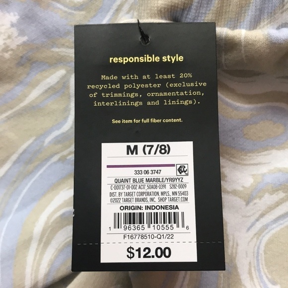 Sweatshorts Marbled Blue Girls 7/8 - Picture 6 of 9